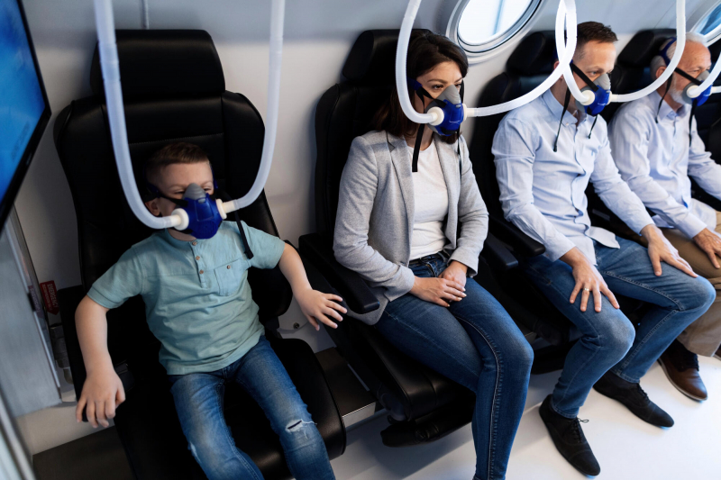 Barokomora kisik se udise pod maskom 1