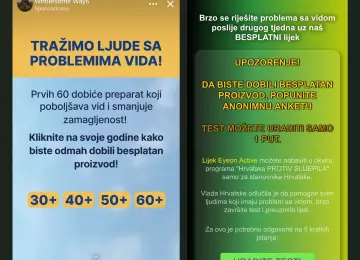 Lažne kapi za vid preplavile internet! Čuvajte se prevare i ozljede očiju!